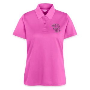 Not Nakey Golf Ladies Polo -  pink