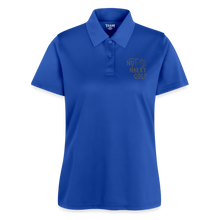 Not Nakey Golf Ladies Polo - royal blue
