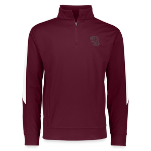 Not Nakey Golf Pullover - maroon/white