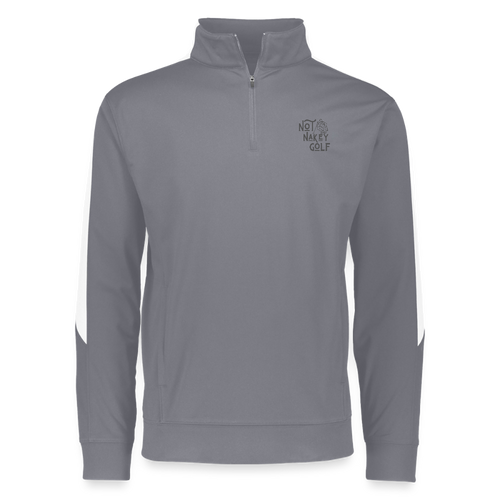 Not Nakey Golf Pullover - graphite/white