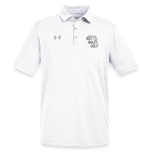 Not Nakey Golf Under Armour Polo - white/gray