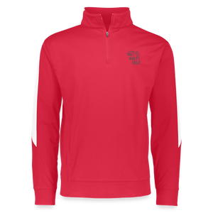 Not Nakey Golf Pullover - red/white