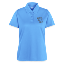 Not Nakey Golf Ladies Polo - light blue