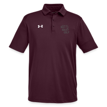 Not Nakey Golf Under Armour Polo - maroon/white