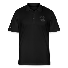 Not Nakey Golf Adidas Polo - black