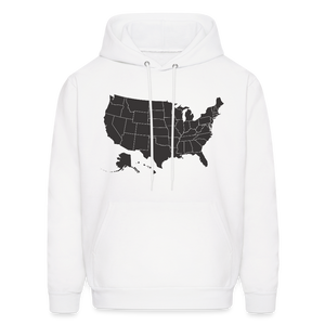 Outline States Hoodie - white