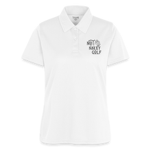 Not Nakey Golf Ladies Polo - white