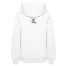 Beach More Worry Less Ladies Hoodie - white