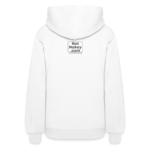 Beach More Worry Less Ladies Hoodie - white