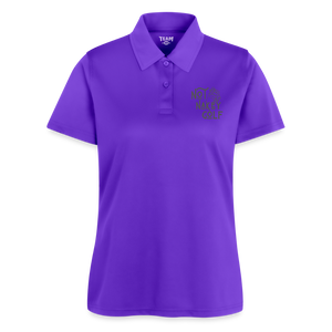 Not Nakey Golf Ladies Polo - purple