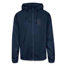Not Nakey Golf Windbreaker Jacket - navy