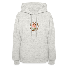 Beach More Worry Less Ladies Hoodie - heather oatmeal