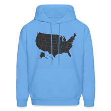 Outline States Hoodie - carolina blue