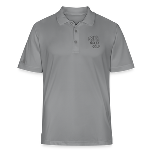 Not Nakey Golf Adidas Polo - slate