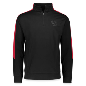 Not Nakey Golf Pullover - black/red