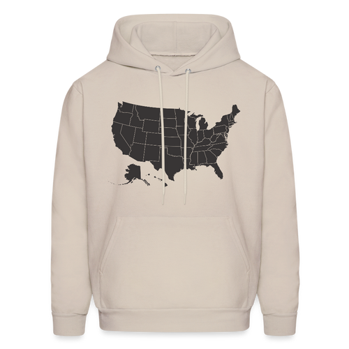 Outline States Hoodie - Sand