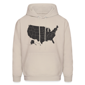 Outline States Hoodie - Sand