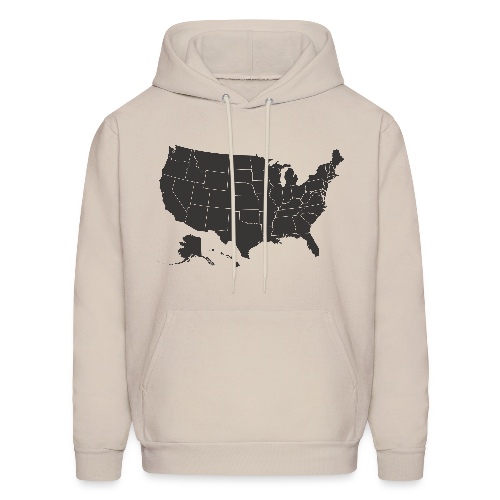 Outline States Hoodie - Sand