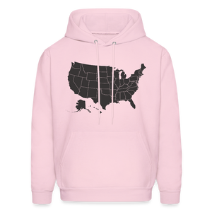 Outline States Hoodie - pale pink
