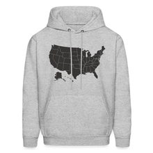 Outline States Hoodie - heather gray