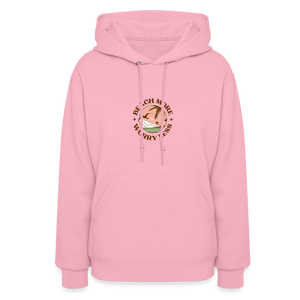 Beach More Worry Less Ladies Hoodie - classic pink