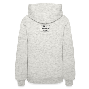 Beach More Worry Less Ladies Hoodie - heather oatmeal