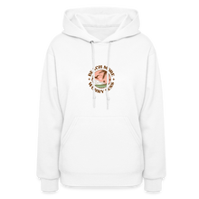 Beach More Worry Less Ladies Hoodie - white