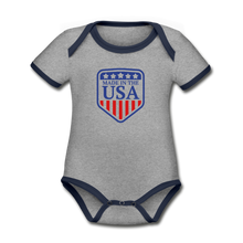 Made in the USA Baby - heather gray/navy