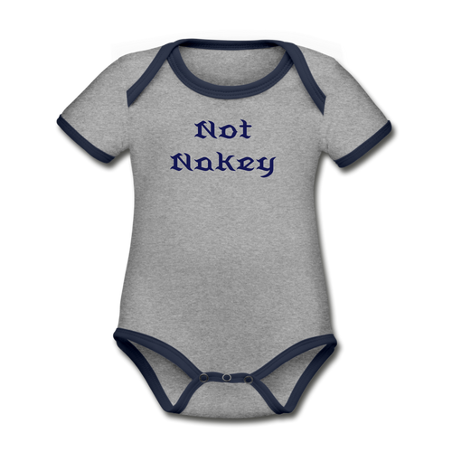 Not Nakey Baby - heather gray/navy