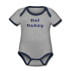 Not Nakey Baby - heather gray/navy