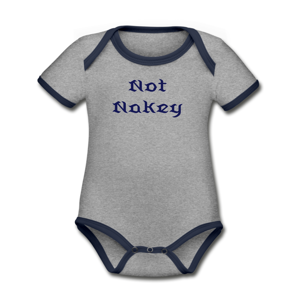 Not Nakey Baby - heather gray/navy