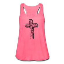 Cross Flowy Tank - neon pink