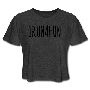 I Run 4 Fun Crop - deep heather