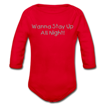 Wanna Stay Up Baby - red