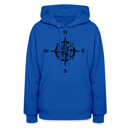 Compass Ladies Hoodie - royal blue