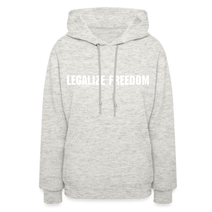 Legalize Freedom Ladies Hoodie - heather oatmeal