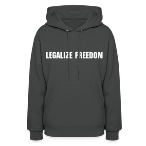 Legalize Freedom Ladies Hoodie - asphalt