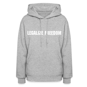 Legalize Freedom Ladies Hoodie - heather gray