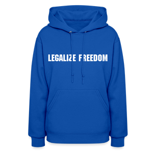 Legalize Freedom Ladies Hoodie - royal blue