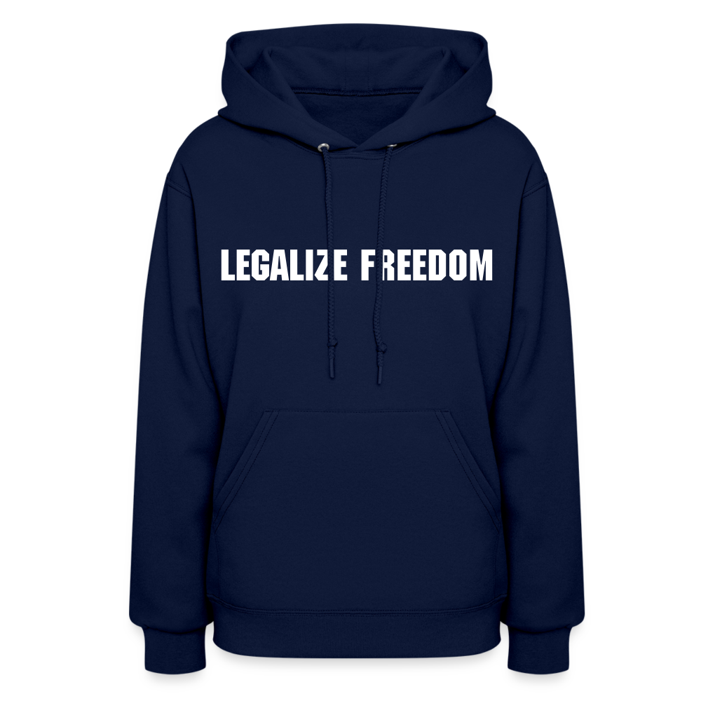 Legalize Freedom Ladies Hoodie - navy