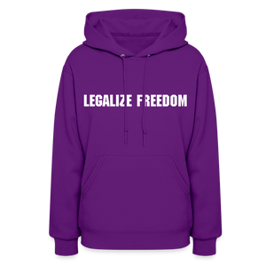 Legalize Freedom Ladies Hoodie - purple