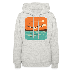 Lake Day Ladies Hoodie - heather oatmeal