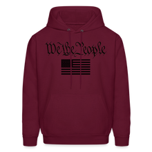 We The People Hoodie - burgundy
