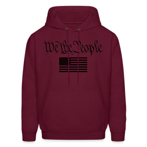 We The People Hoodie - burgundy