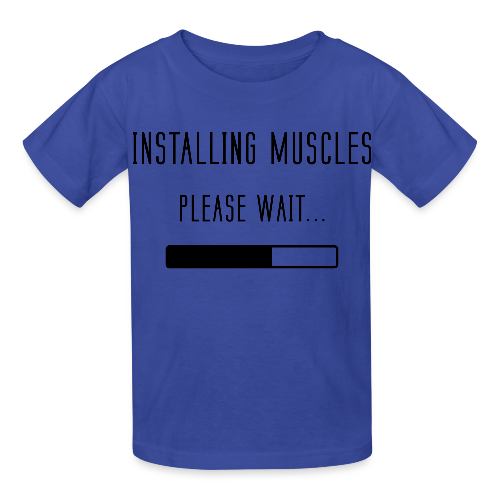 Installing Muscles Kids - royal blue