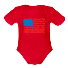 Graffiti Flag Onesie - red