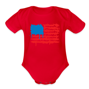 Graffiti Flag Onesie - red