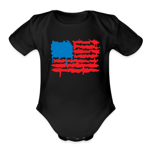 Graffiti Flag Onesie - black