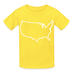 Outline America Kids - yellow