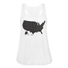 Outline States Flowy Tank - white